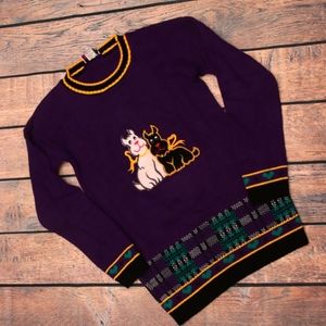 5/$25 90s Vintage Girls Knit Sweater 10-12